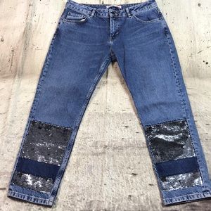Zara Jeans - Zara jeans sequins detail Zara Jeans - Zara jeans sequins detail
